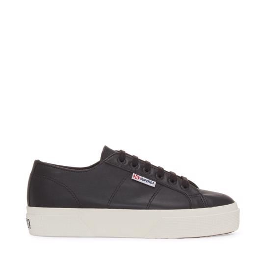 Siyah 2740 Platform Nappa Kadın Siyah Sneaker - Superga®
