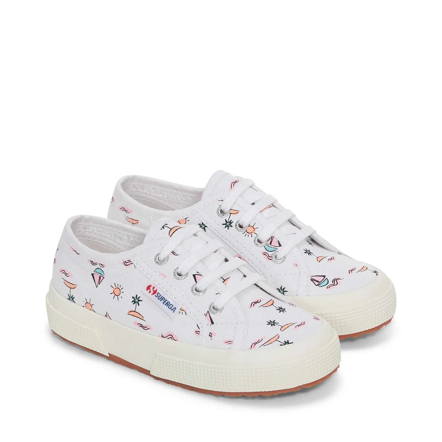 Beyaz 2750 Kids Sea Print Erkek Çocuk Beyaz Sneaker