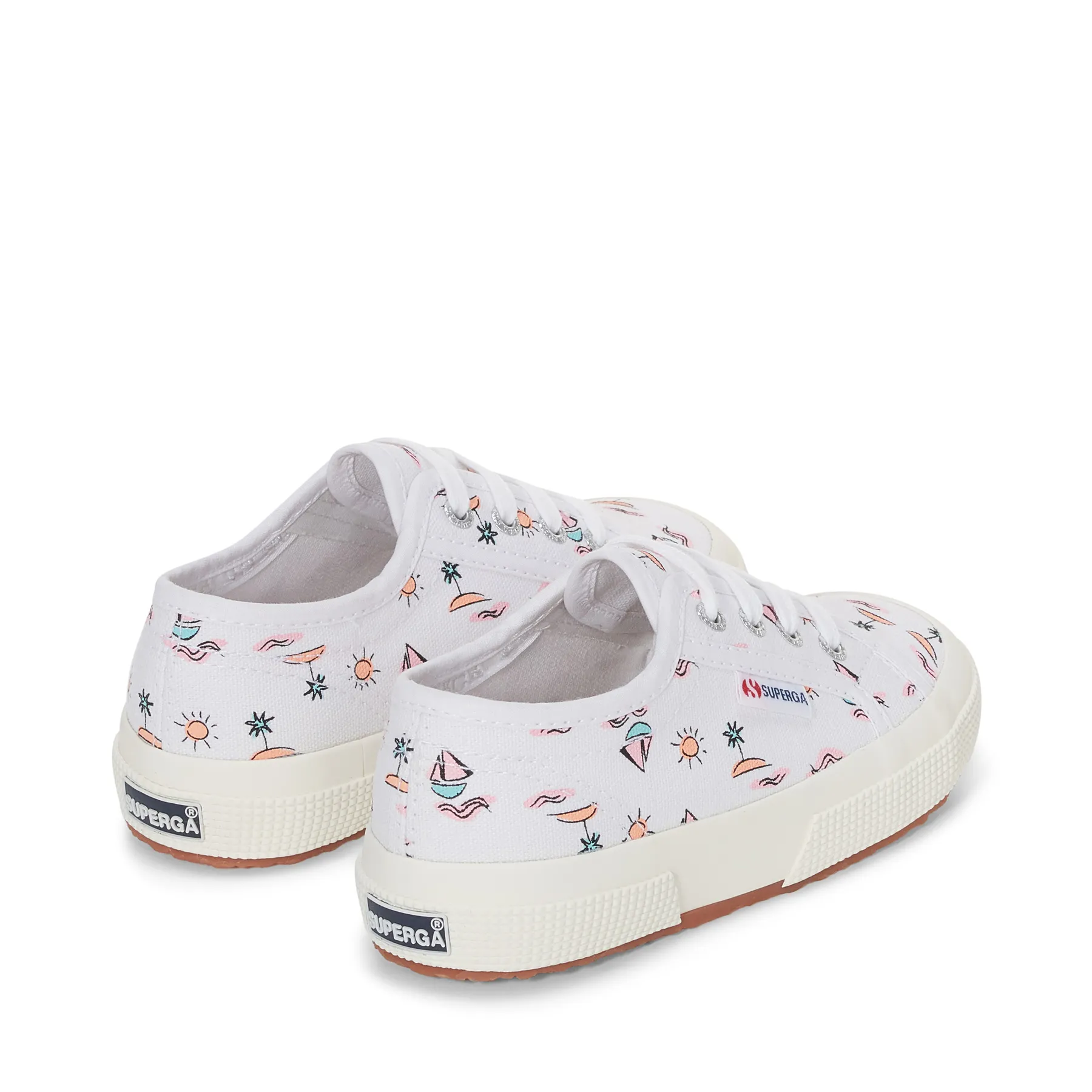 Beyaz 2750 Kids Sea Print Erkek Çocuk Beyaz Sneaker