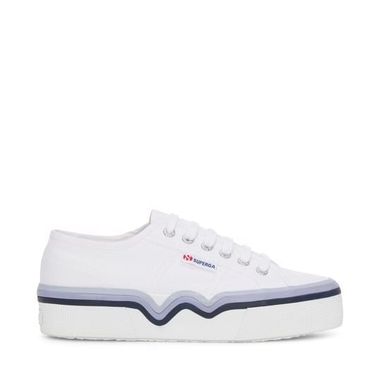 Beyaz 2740 Liquify Stripes Kadın Beyaz Sneaker - Superga®