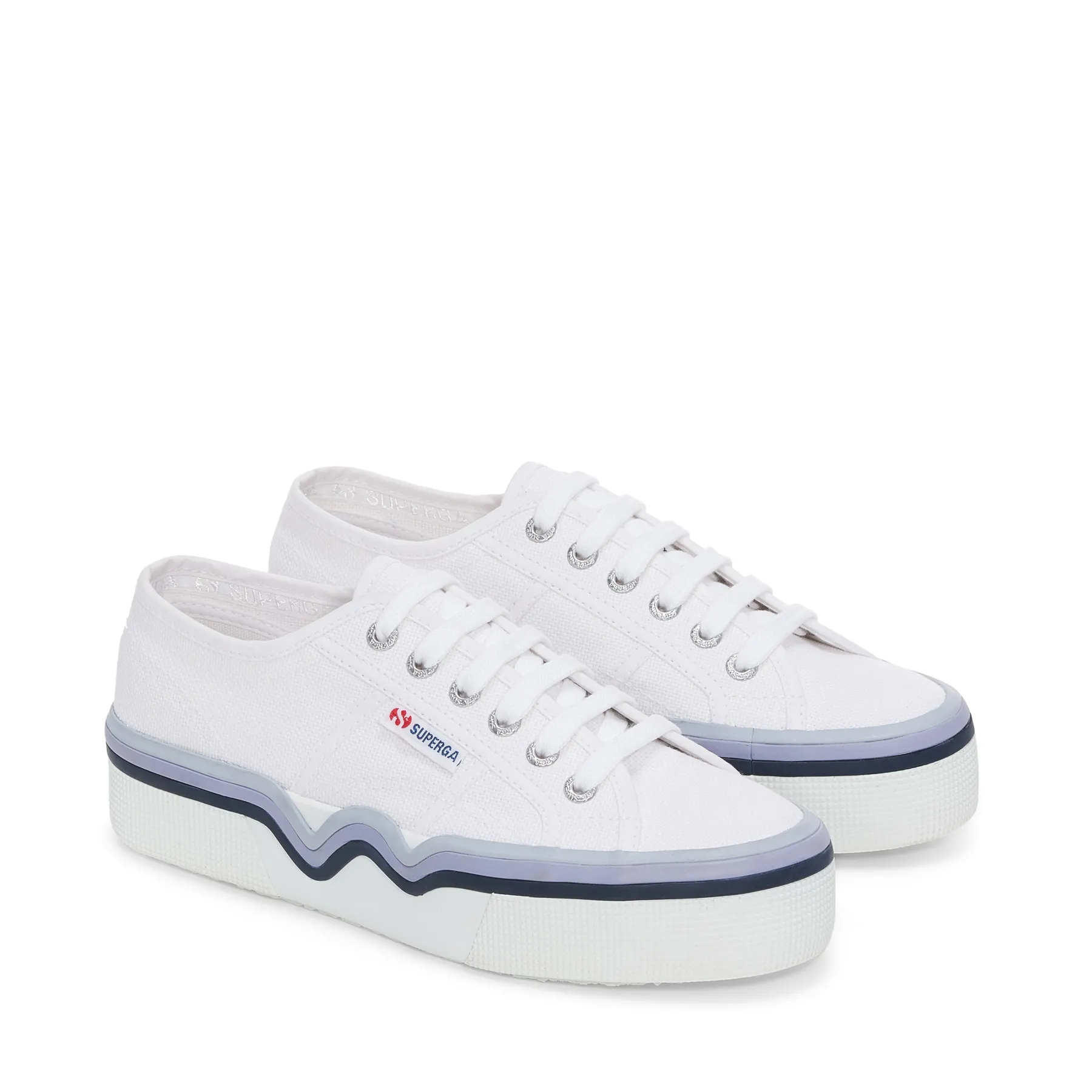 Beyaz 2740 Liquify Stripes Kadın Beyaz Sneaker