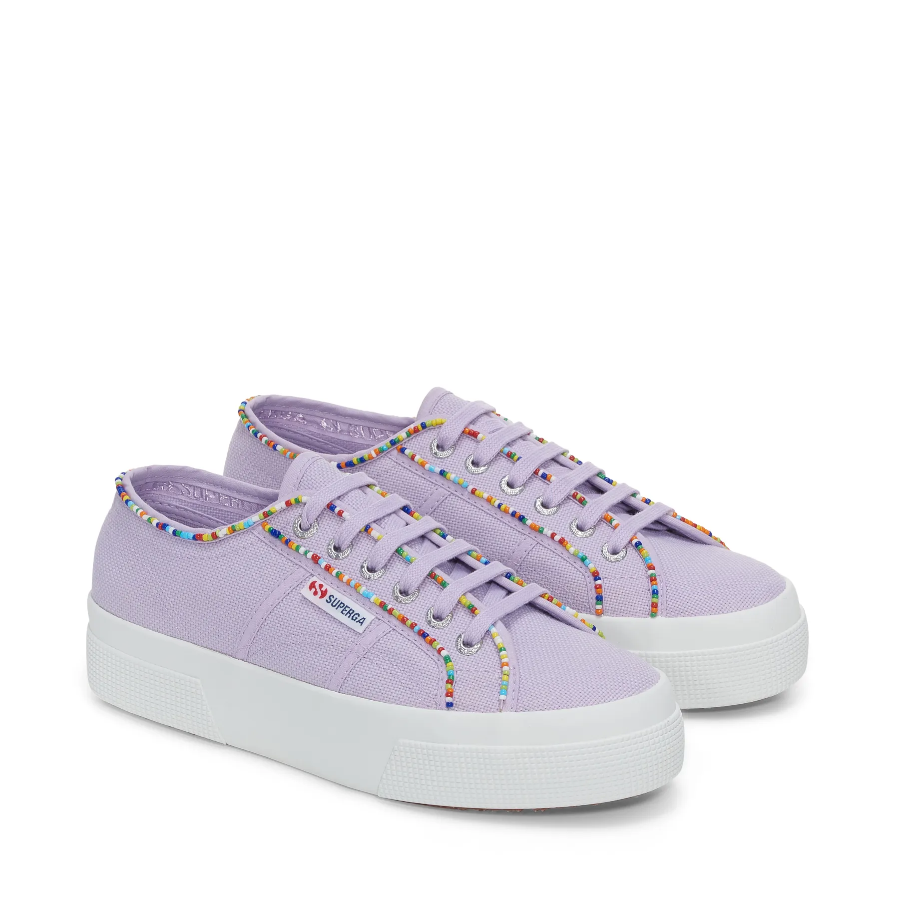 Viyole Lila 2740 Multicolor Beads Kadın Lila Sneaker