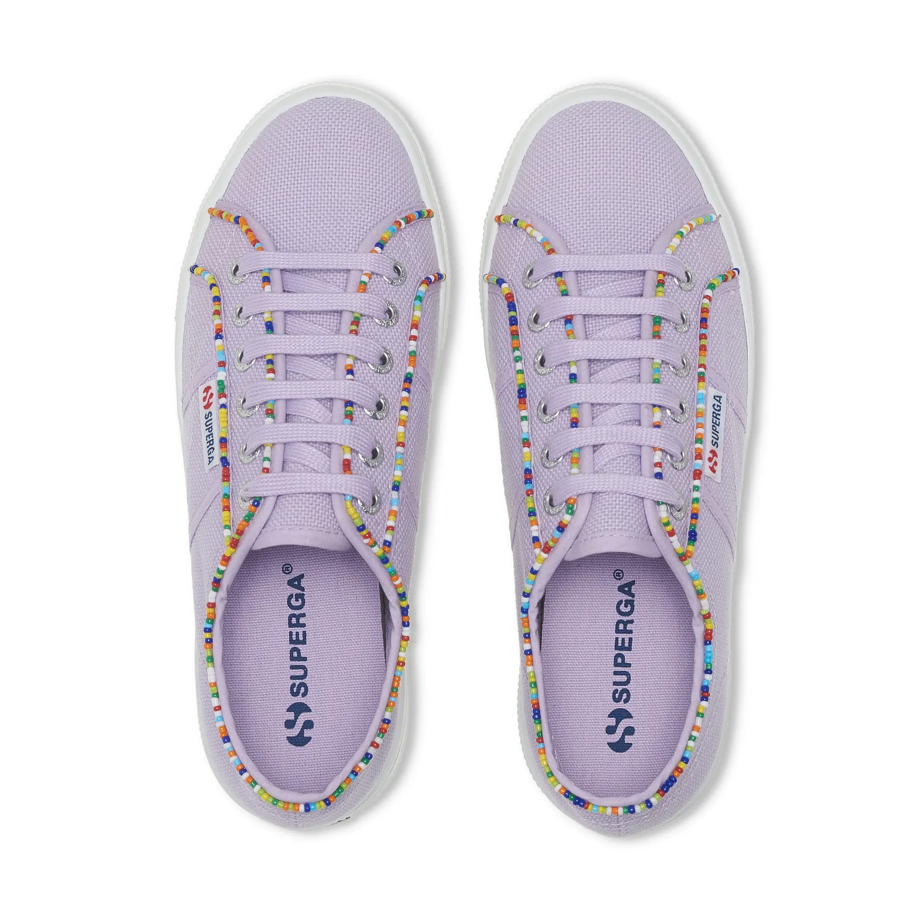 Viyole Lila 2740 Multicolor Beads Kadın Lila Sneaker