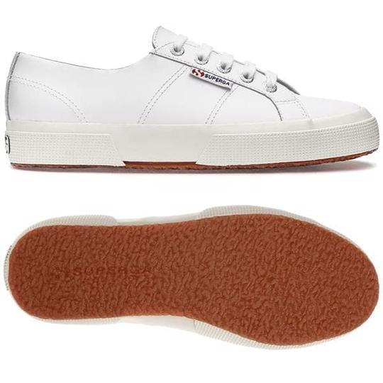 Beyaz 2750 Unlined Nappa Kadın Beyaz Sneaker - Superga®