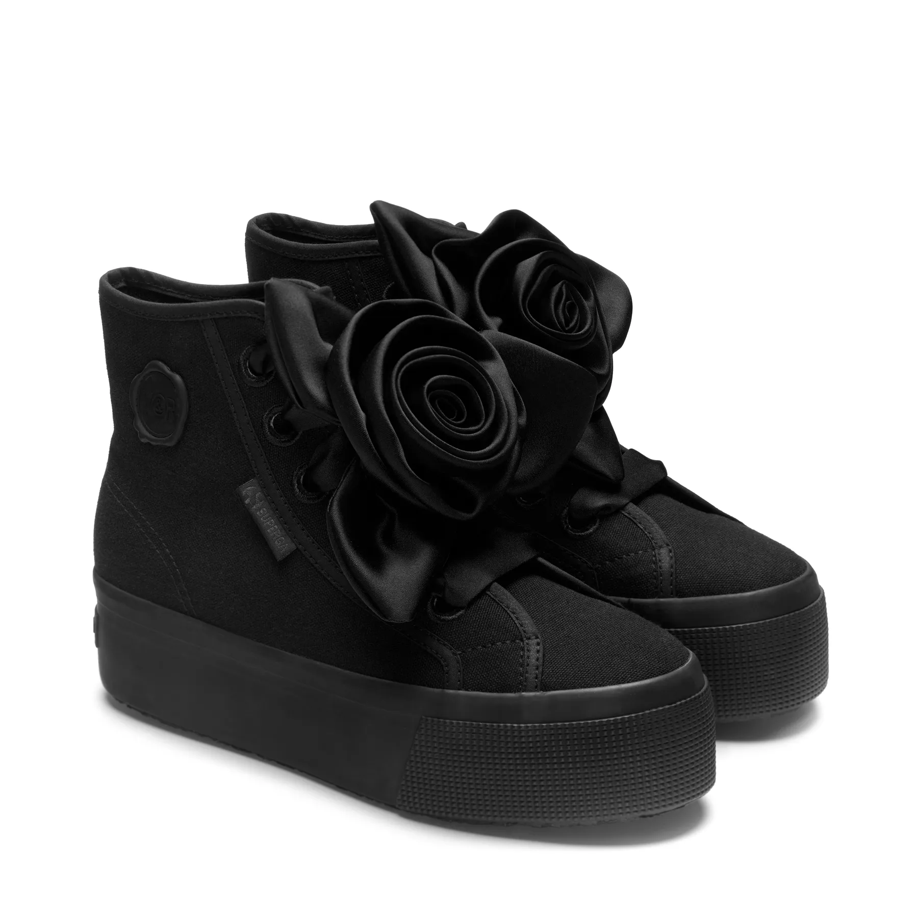 Gri 2708 Hi Top Big Satin Rose Viktor & Rolf Kadın Gri Sneaker
