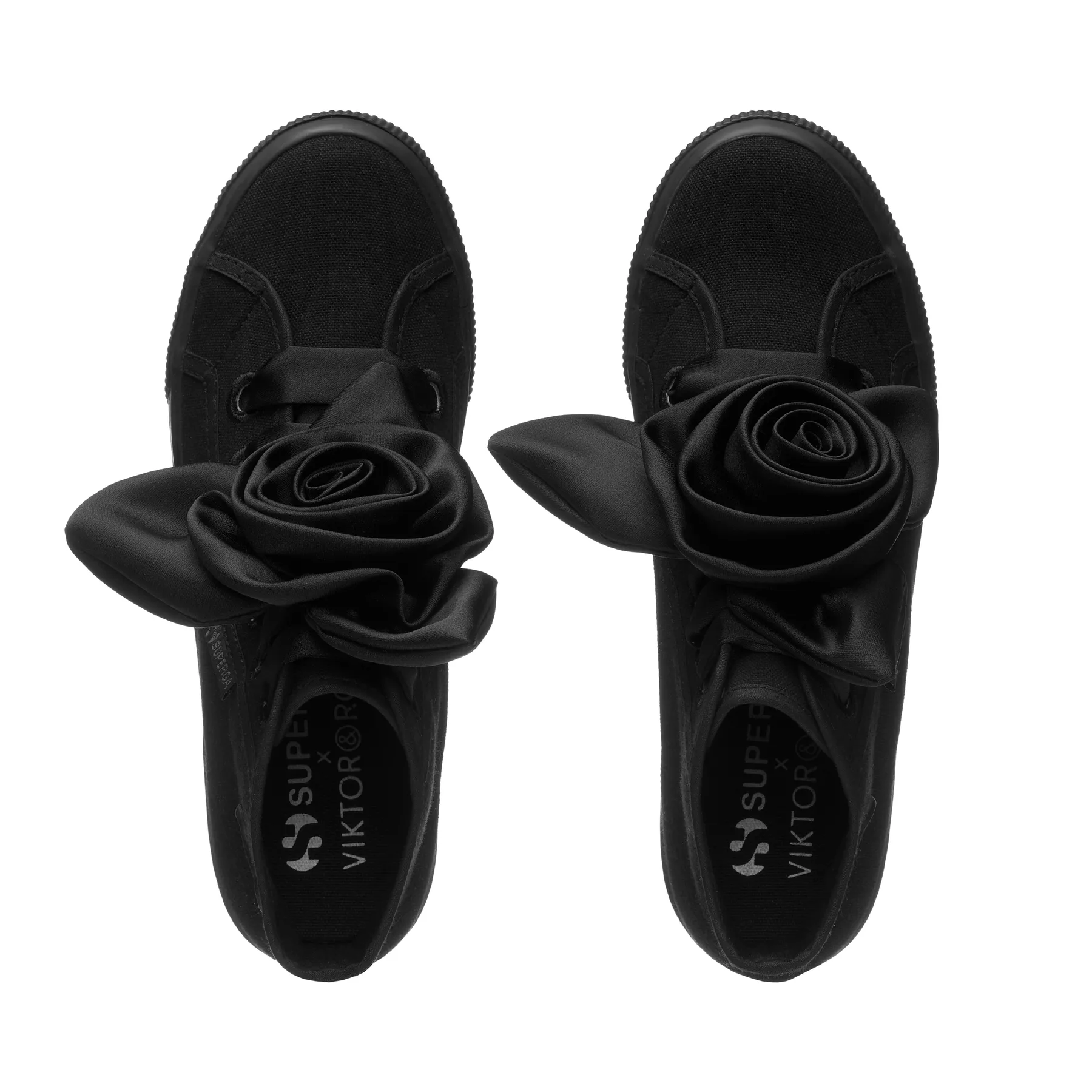 Gri 2708 Hi Top Big Satin Rose Viktor & Rolf Kadın Gri Sneaker