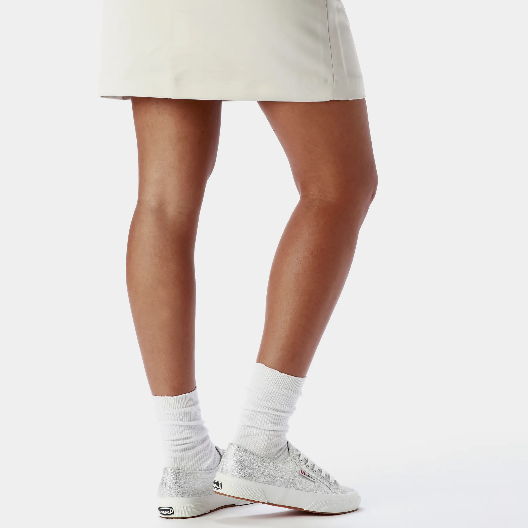 Gri 2740 Platform Lame Kadın Gümüş Gri Sneaker