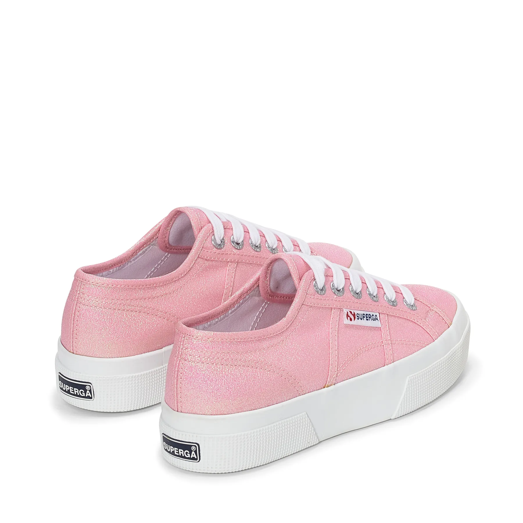 Pembe 2740 Platform Lame Kadın Pembe Sneaker