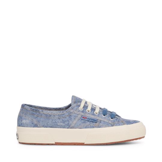 Beyaz 2750 Cotton Denim Destroyed Unisex Beyaz Sneaker - Superga®