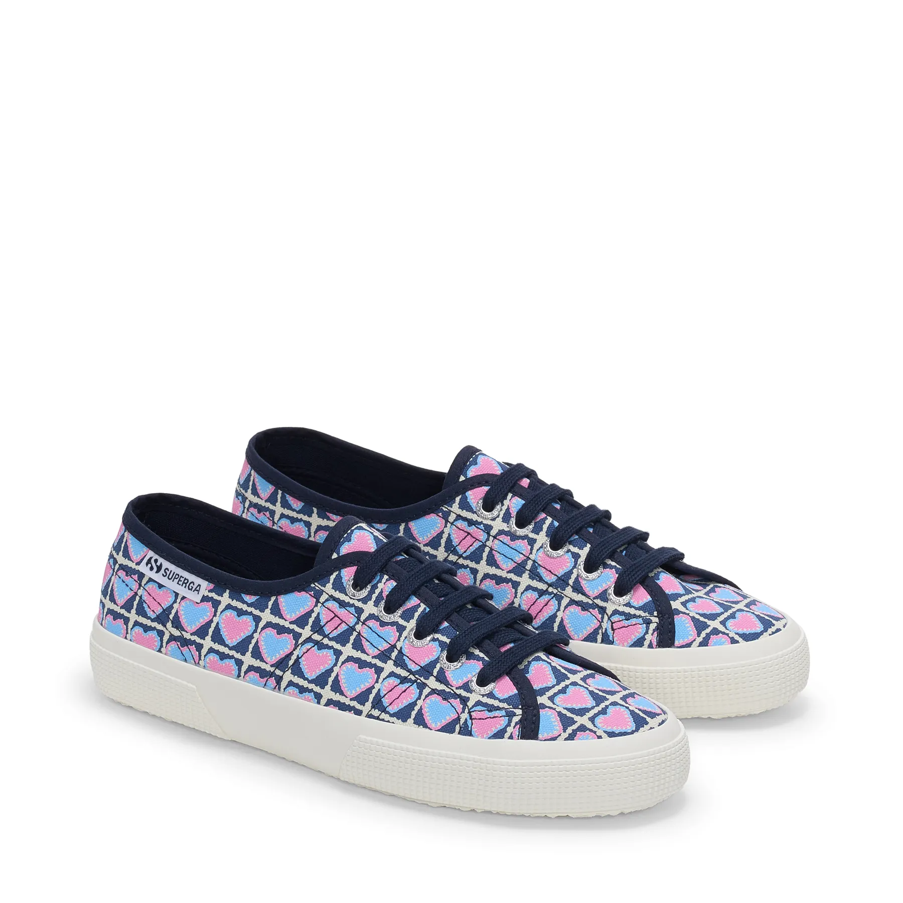 Siyah 3750 Heart Crochet Print Leggera Kadın Siyah-Beyaz Bileksiz Sneaker