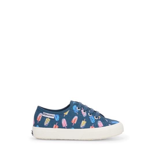 Lacivert 3750 Kids İce Lolly Print Leggera Çocuk Unisex Lacivert Bileksiz Sneaker - Superga®