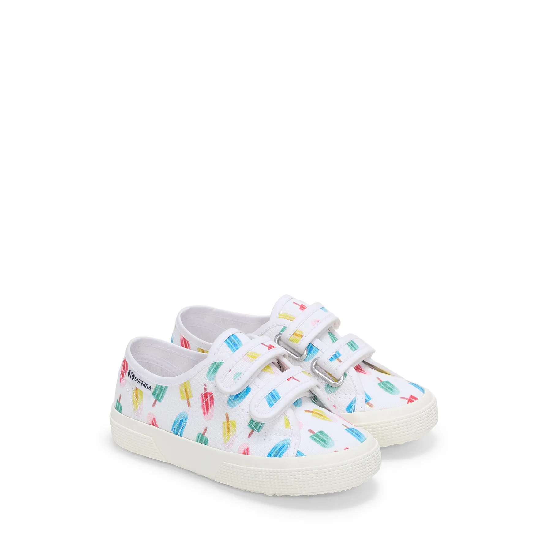 Beyaz 3750 Kids Straps İce Lolly Print Leggera Çocuk Unisex Beyaz Bileksiz Sneaker