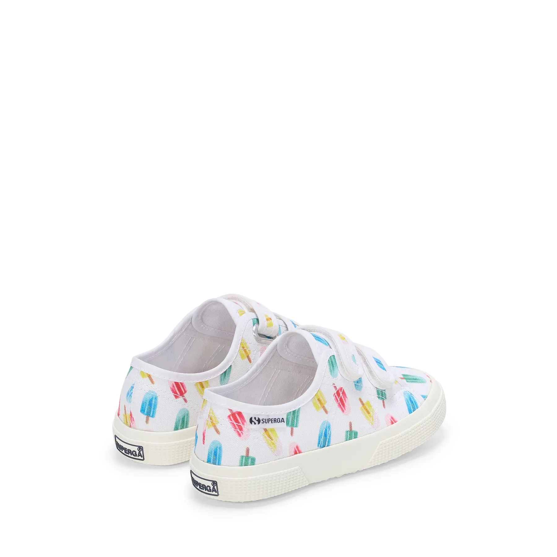 Beyaz 3750 Kids Straps İce Lolly Print Leggera Çocuk Unisex Beyaz Bileksiz Sneaker