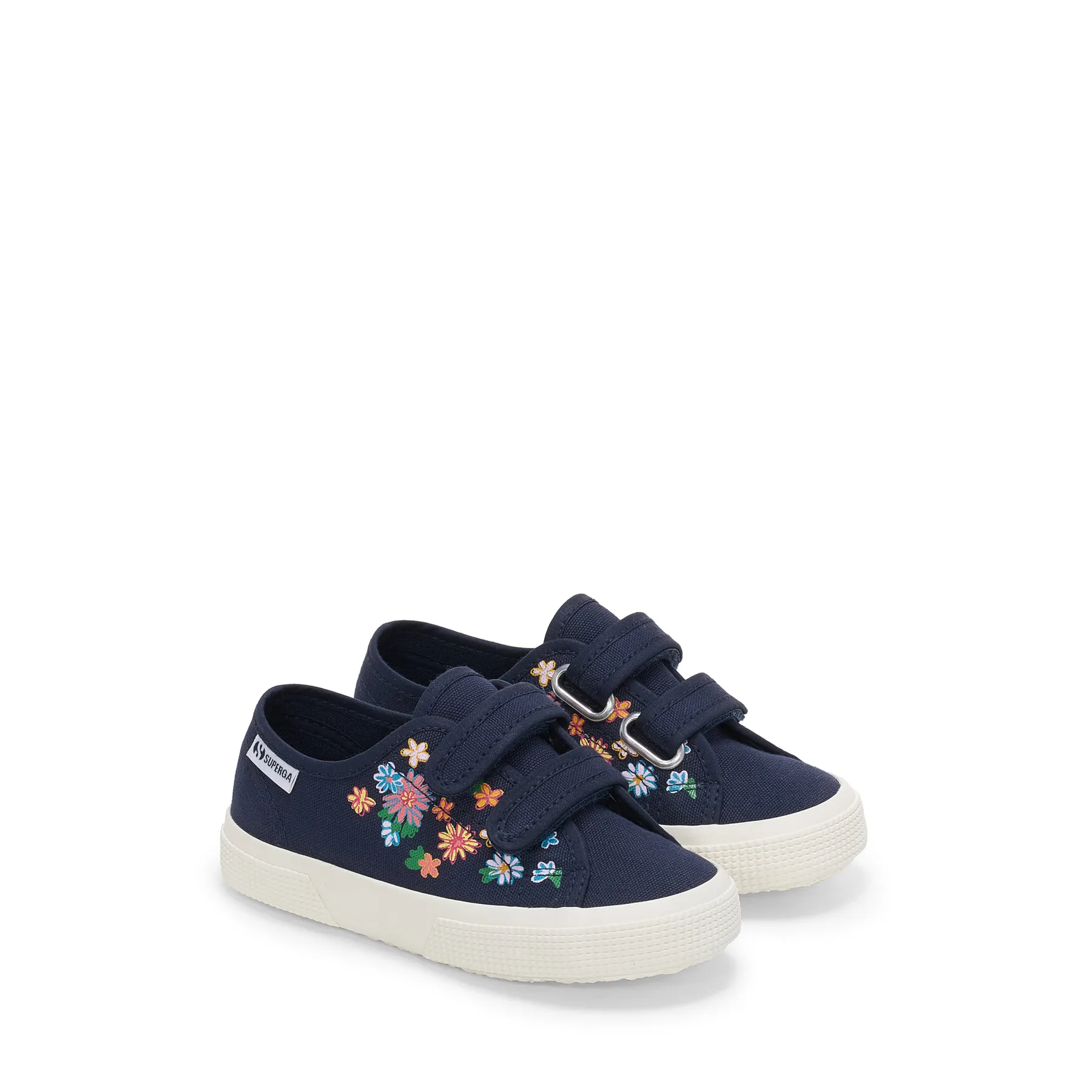 Lacivert 3750 Kids Straps Flower Print Leggera Kız Çocuk Lacivert Bileksiz Sneaker