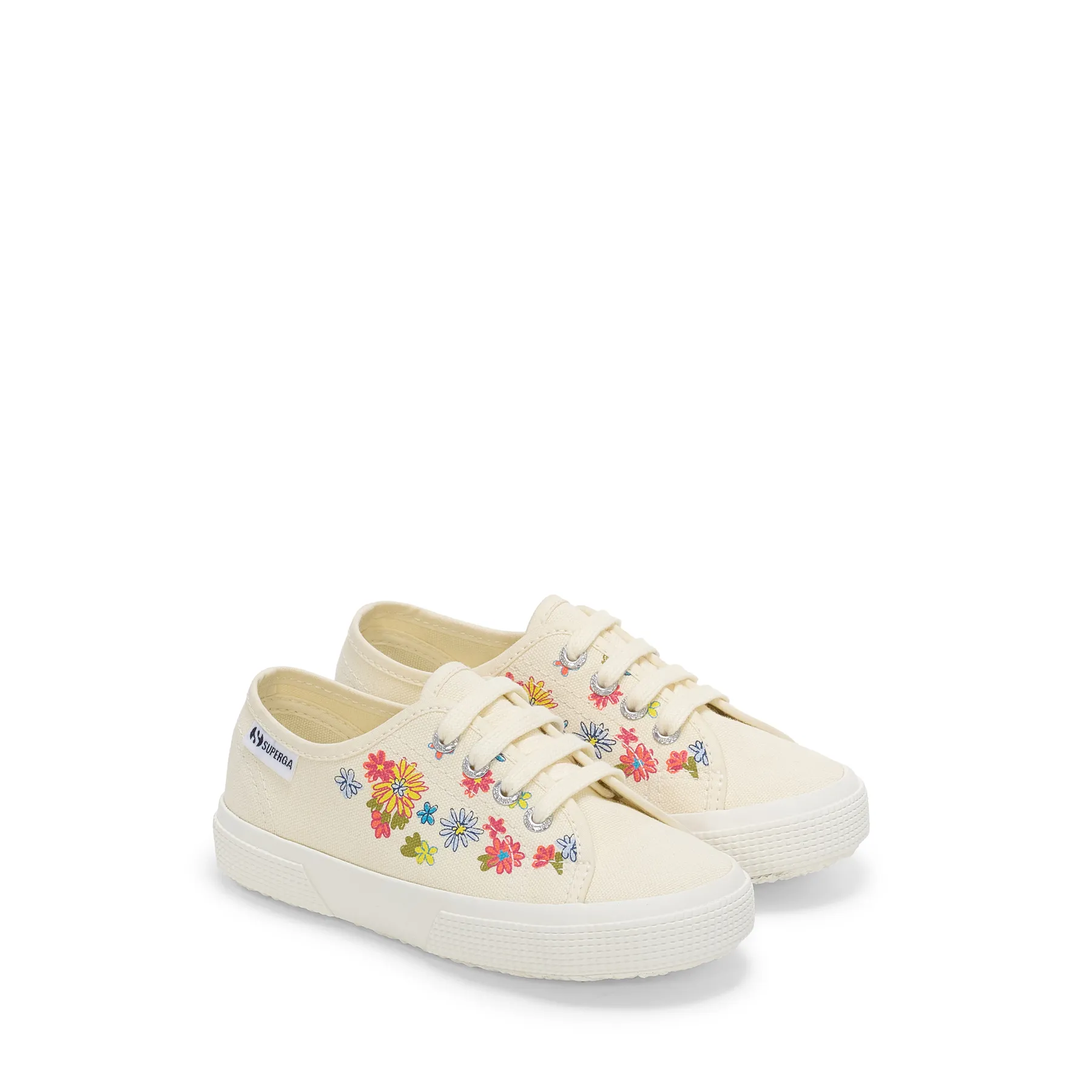 Bej 3750 Kids Flower Print Leggera Kız Çocuk Bej Sneaker