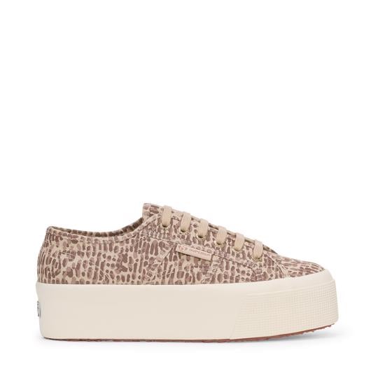 Kahverengi 2790 Jaguar Print Kadın Kahverengi Sneaker - Superga®