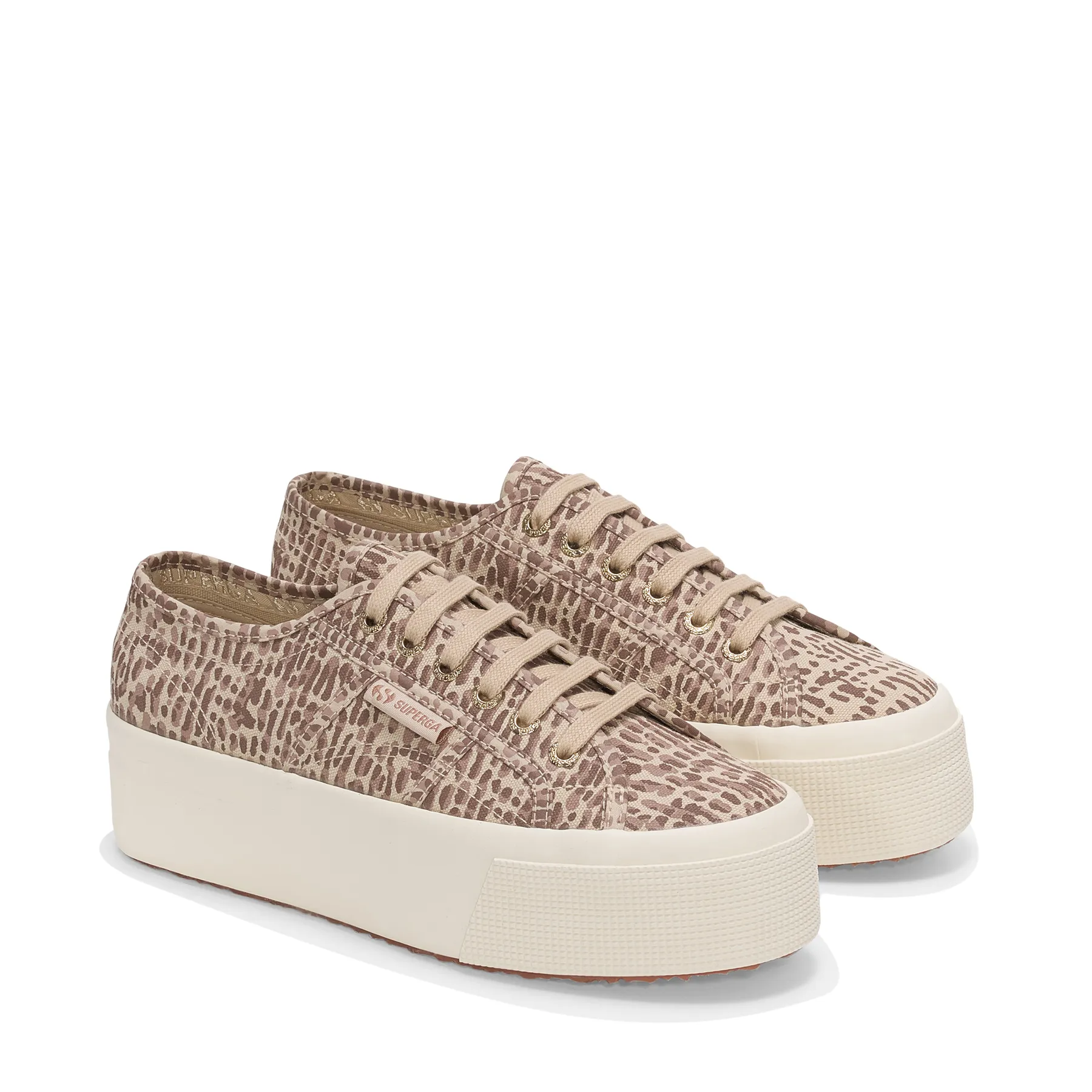 Kahverengi 2790 Jaguar Print Kadın Kahverengi Sneaker