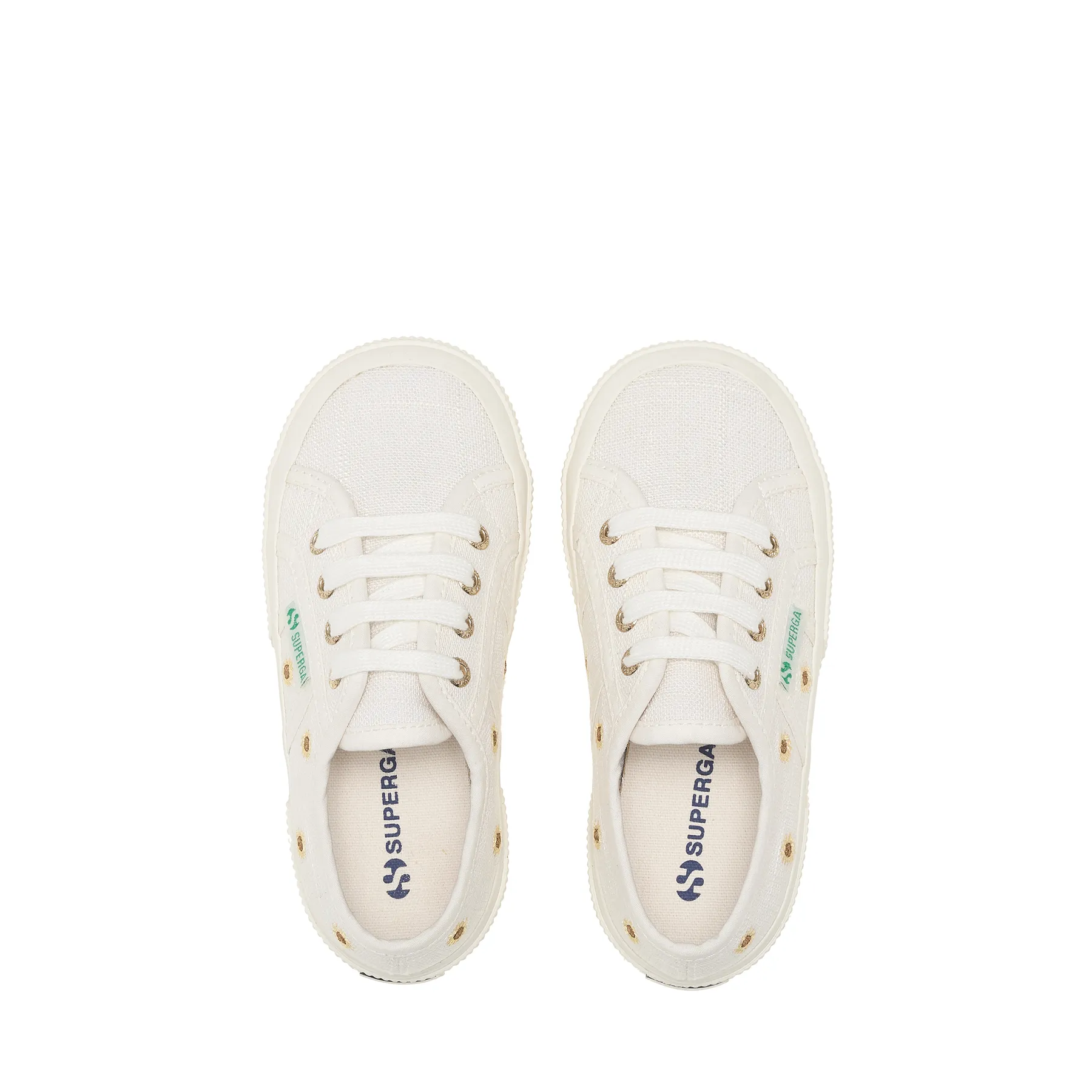 Beyaz 2750 Kids Embroidery Linen Sunflower Çocuk Unisex Beyaz Bileksiz Sneaker