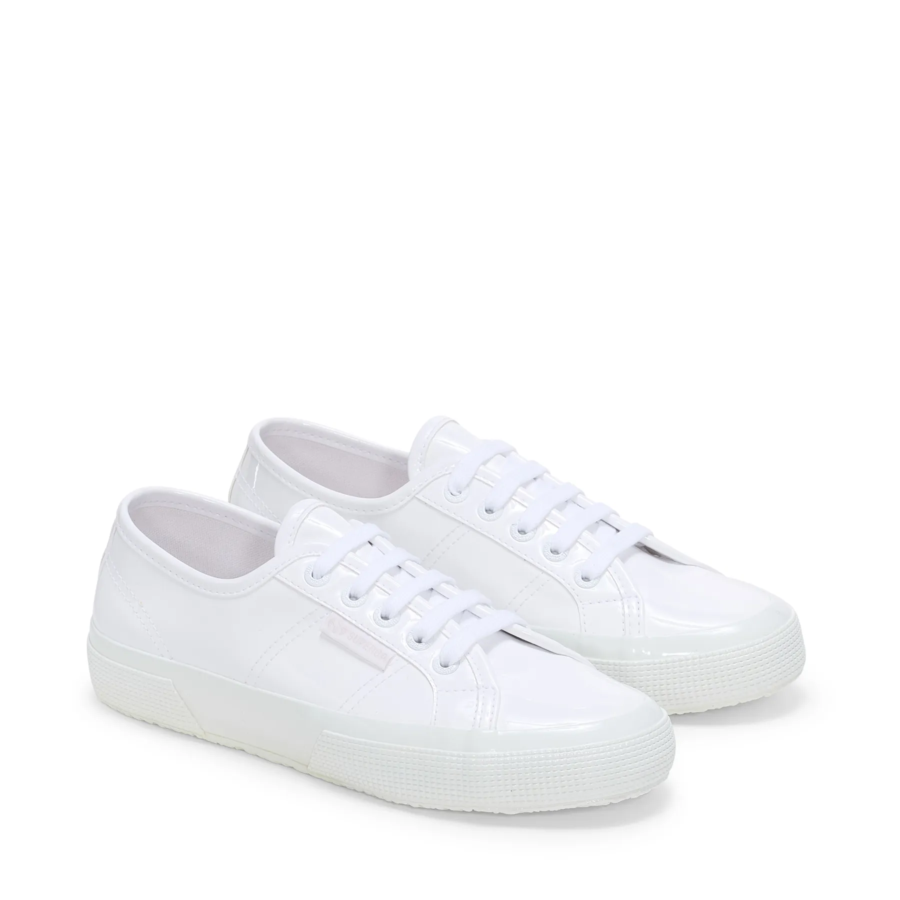 Beyaz 2750 Vegan Varnish Material Kadın Beyaz Bileksiz Sneaker