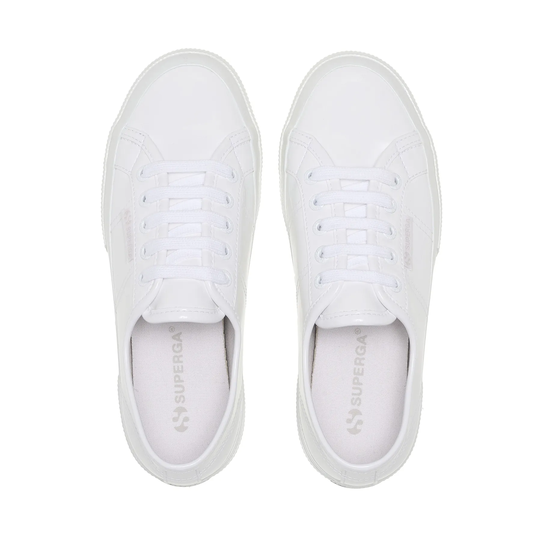 Beyaz 2750 Vegan Varnish Material Kadın Beyaz Bileksiz Sneaker