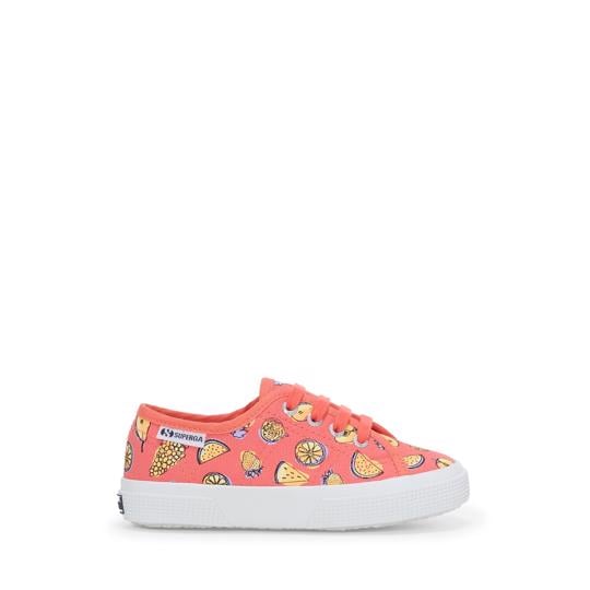 Pembe 3750 Kids Fruit Print Leggera Çocuk Unisex Turuncu Bileksiz Sneaker - Superga®