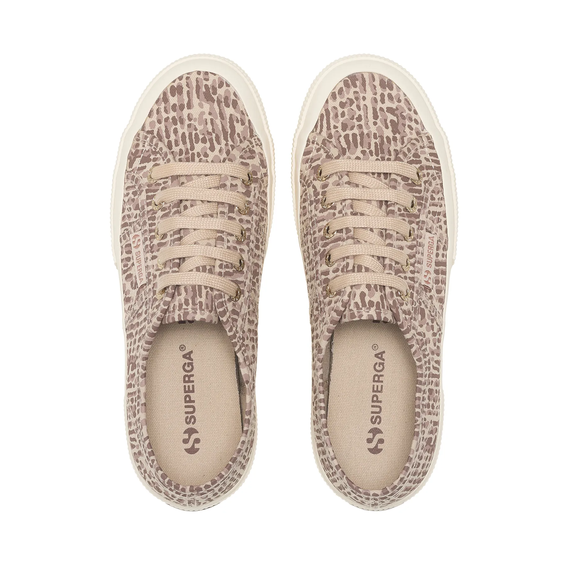 Kahverengi 2750 Jaguar Print Kadın Kahverengi Bileksiz Sneaker