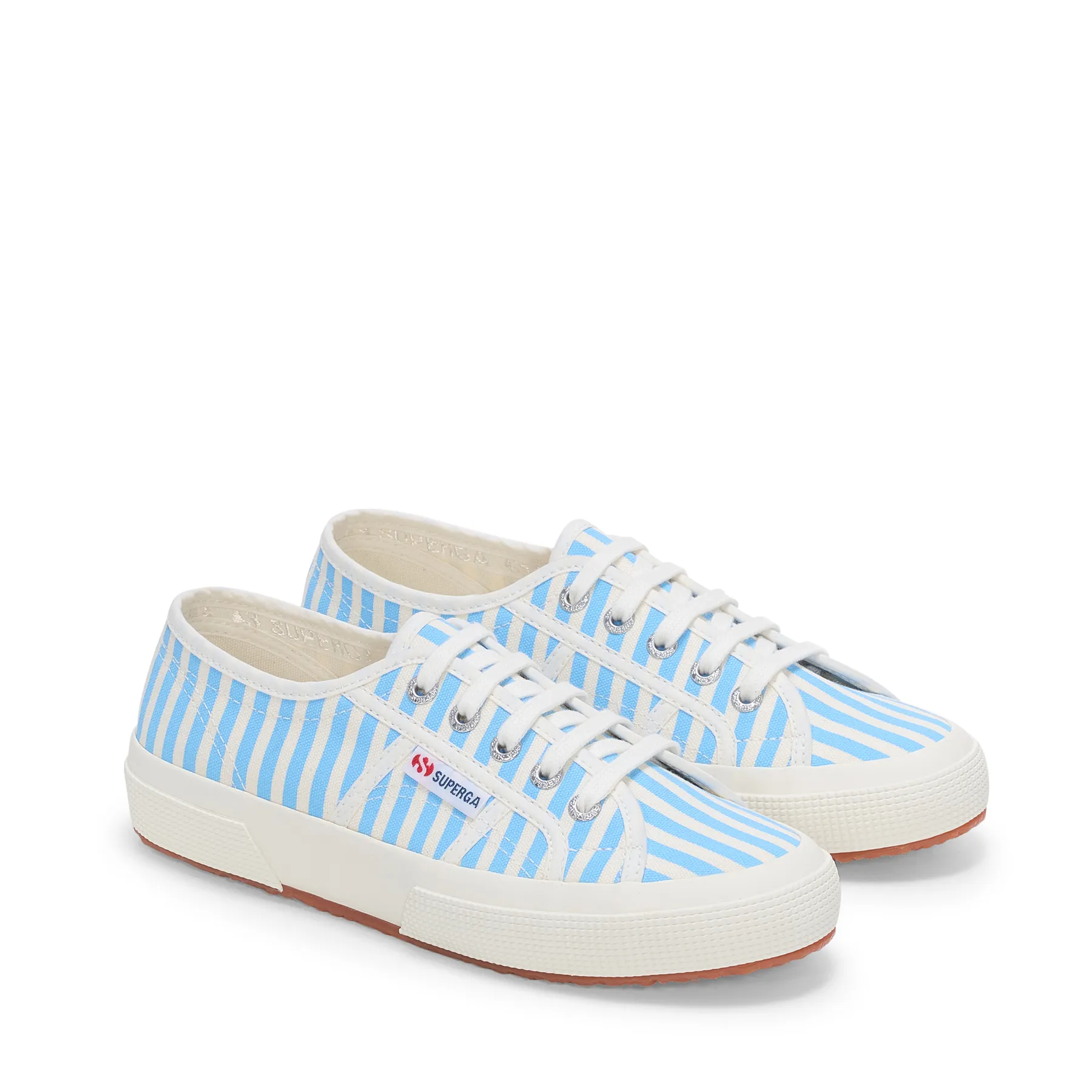 Beyaz 2750 Stripes Print Unisex Beyaz-Mavi Bileksiz Sneaker