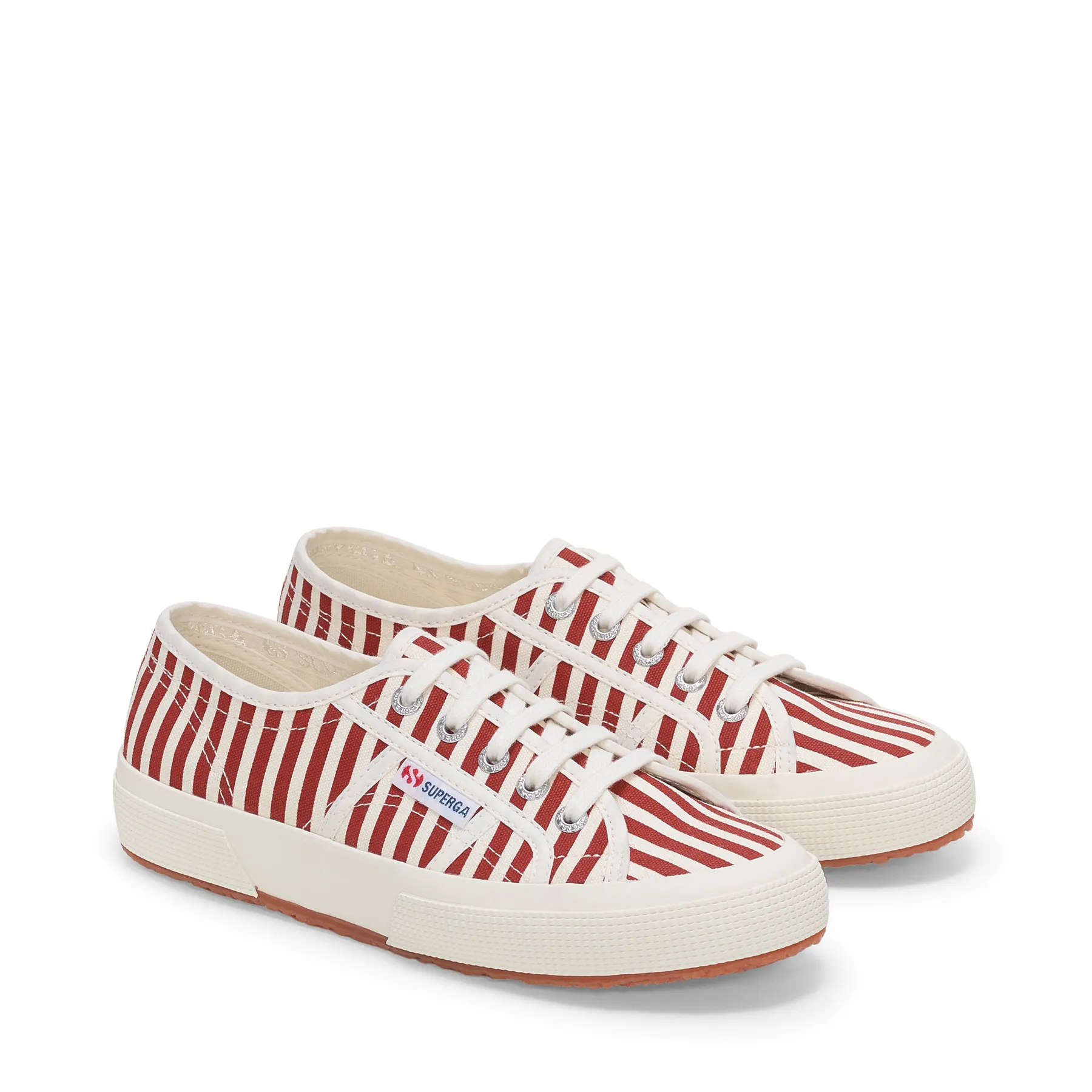 Beyaz 2750 Stripes Print Unisex Beyaz-Kırmızı Bileksiz Sneaker