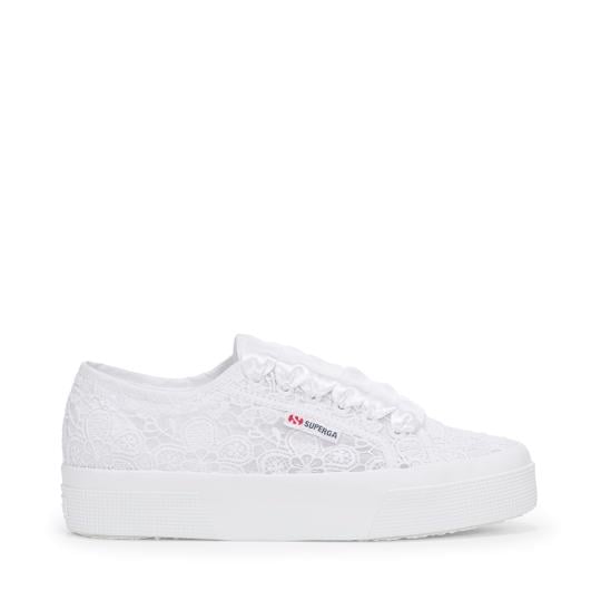 Beyaz 2740 Flower Macrame Kadın Beyaz Sneaker - Superga®