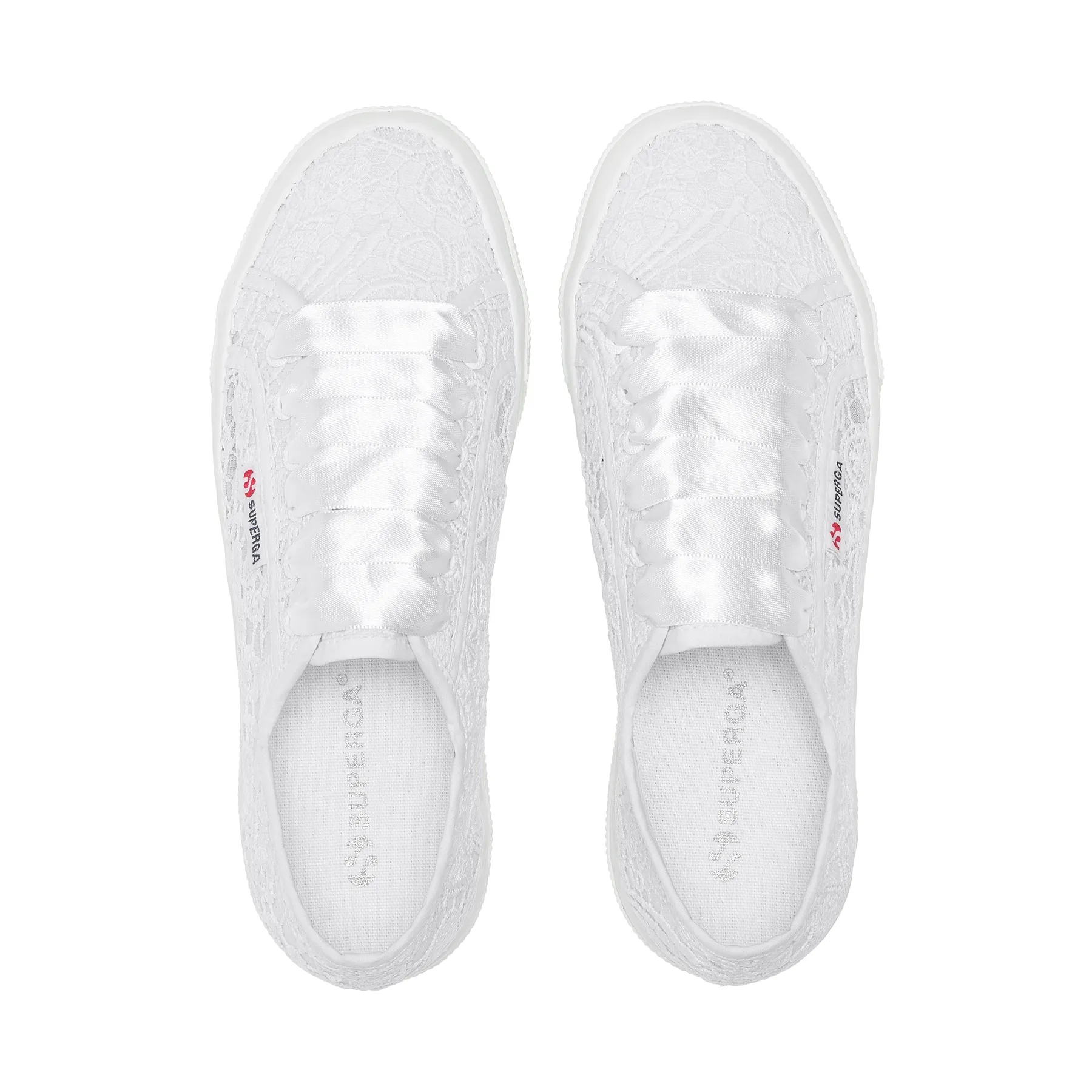 Beyaz 2740 Flower Macrame Kadın Beyaz Sneaker
